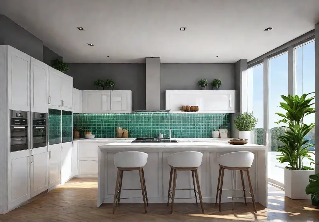 A bright and airy kitchen with sparkling clean countertops only essential toolsfeat