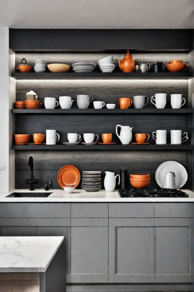 Accessible storage solutions with open shelving