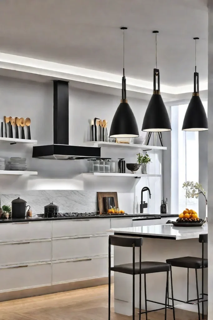 Affordable track lighting solution for modern kitchens