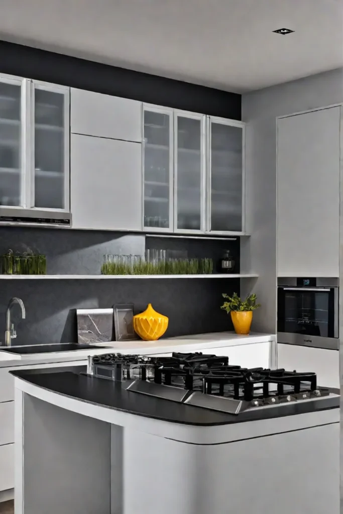 Appliance garage in a modern kitchen for a streamlined look