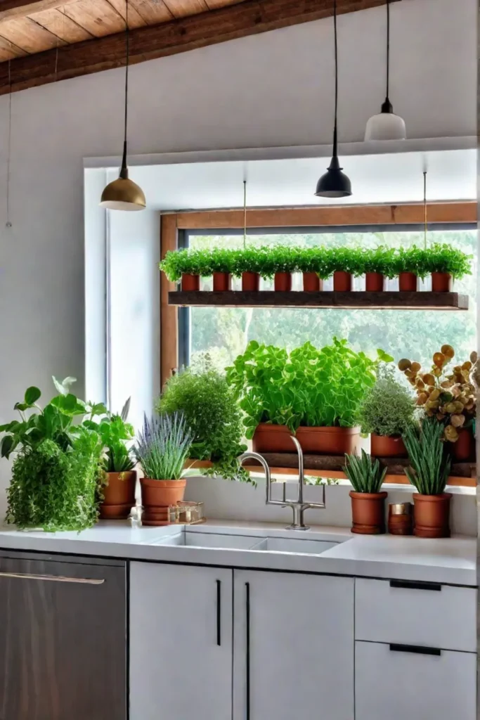 Bohemian kitchen eclectic herb garden whimsical design