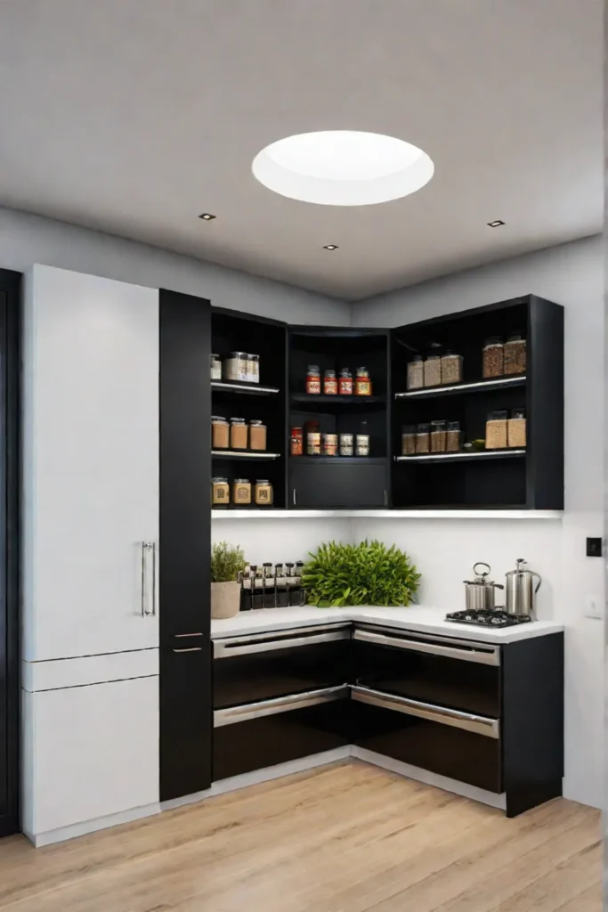 Corner cabinet solutions modern kitchen