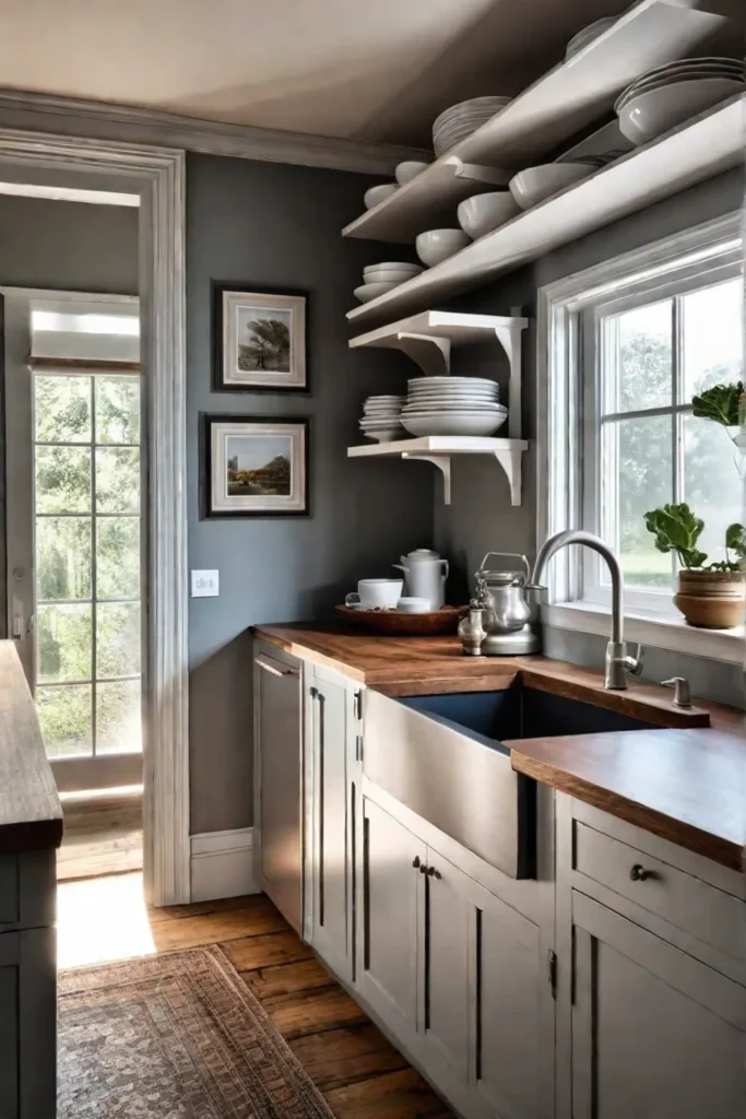 Functional and charming farmhouse kitchen