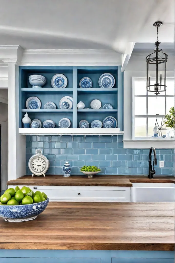 Kitchen wall decor ideas that complement the color scheme