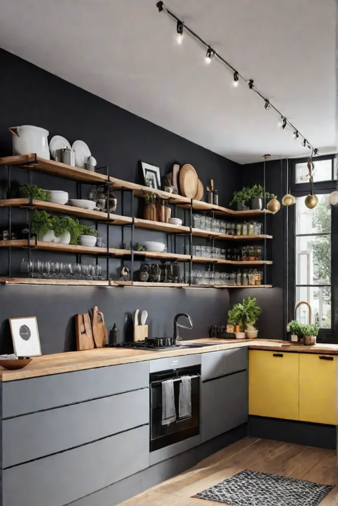 Maximizing space airy kitchen bright ambiance