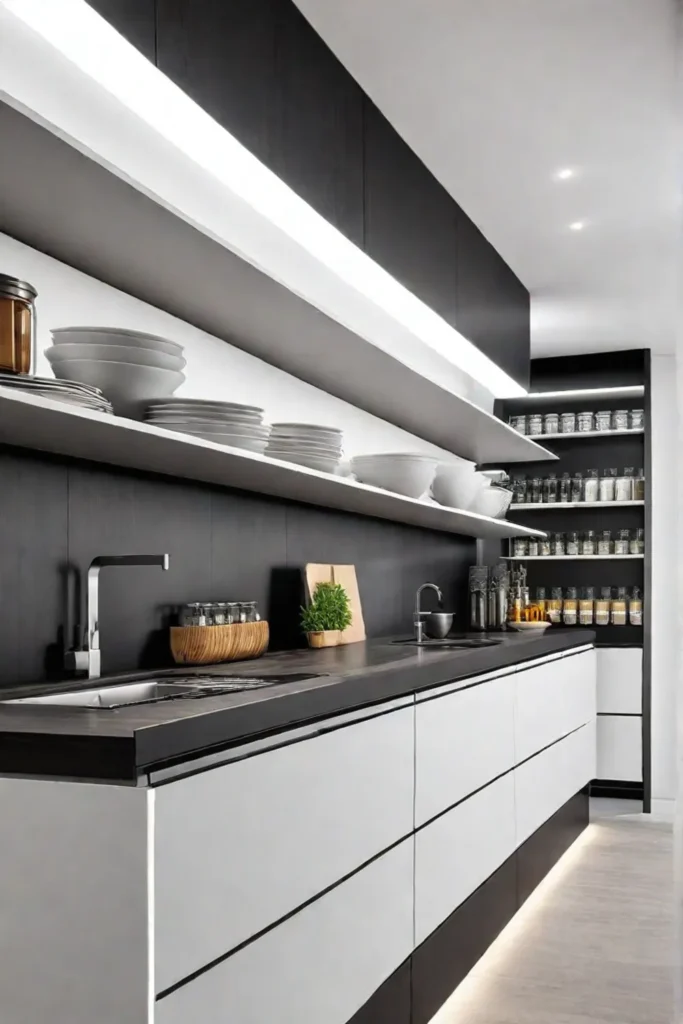 Maximizing vertical space in a kitchen pantry