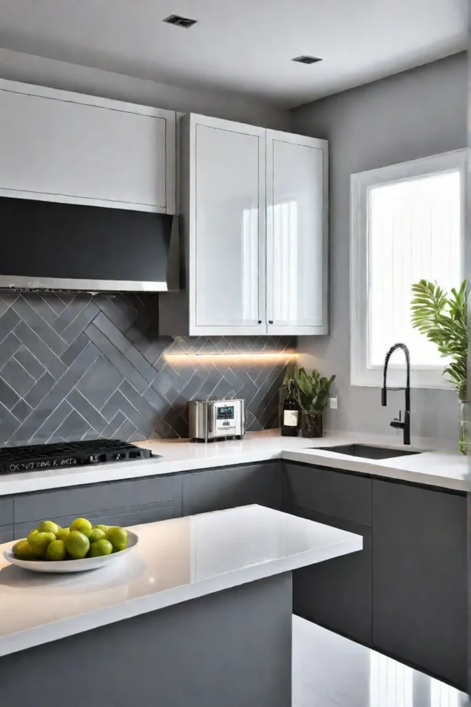 Minimalist kitchen design clean lines