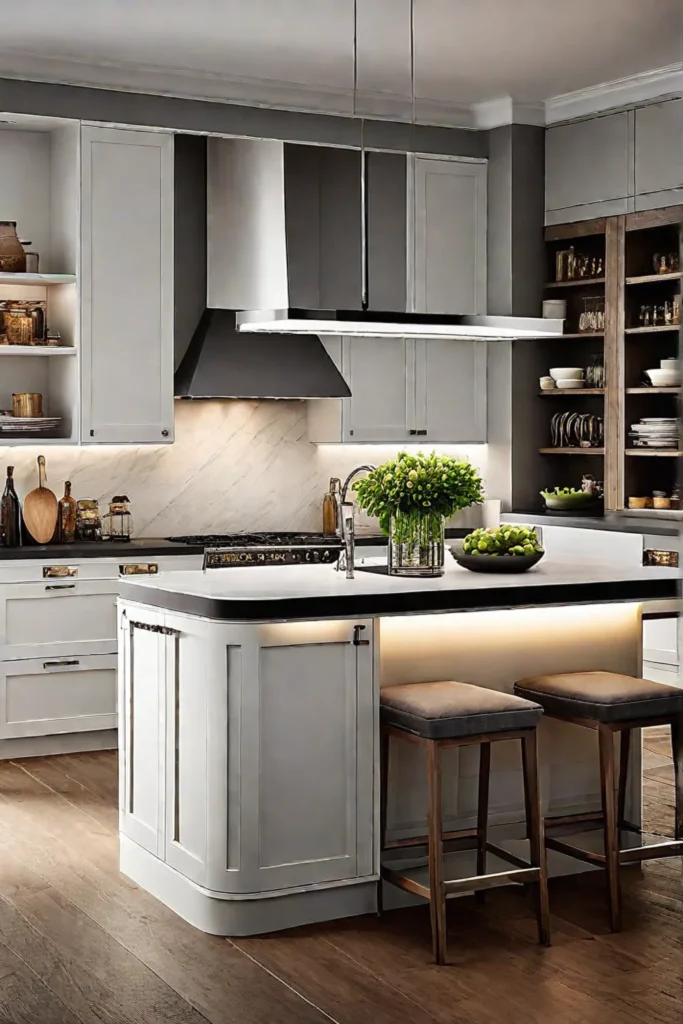 Stylish kitchen design functional storage