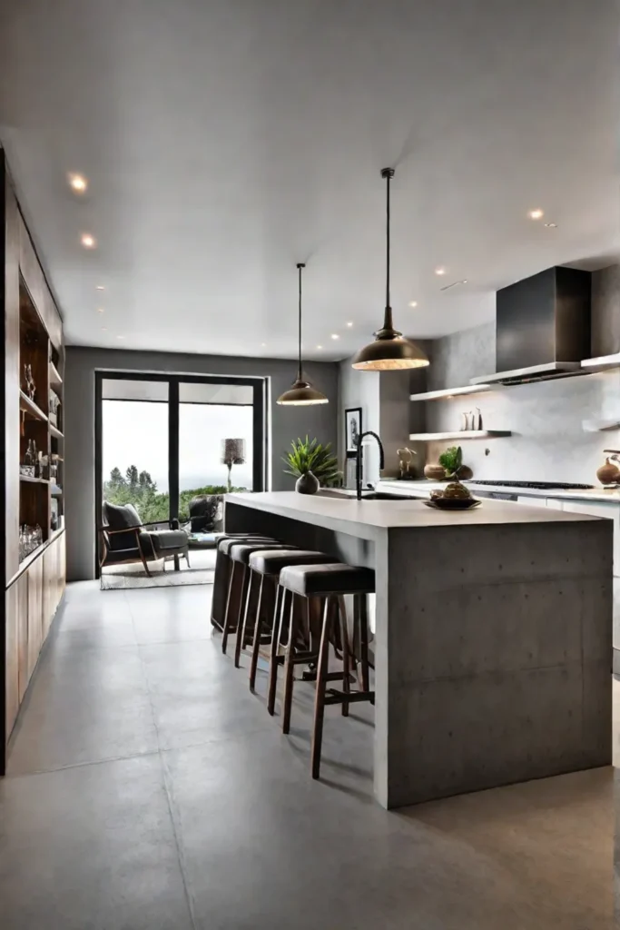 concrete kitchen cabinets