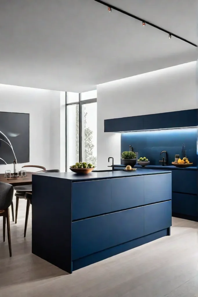 contemporary kitchen handleless cabinets