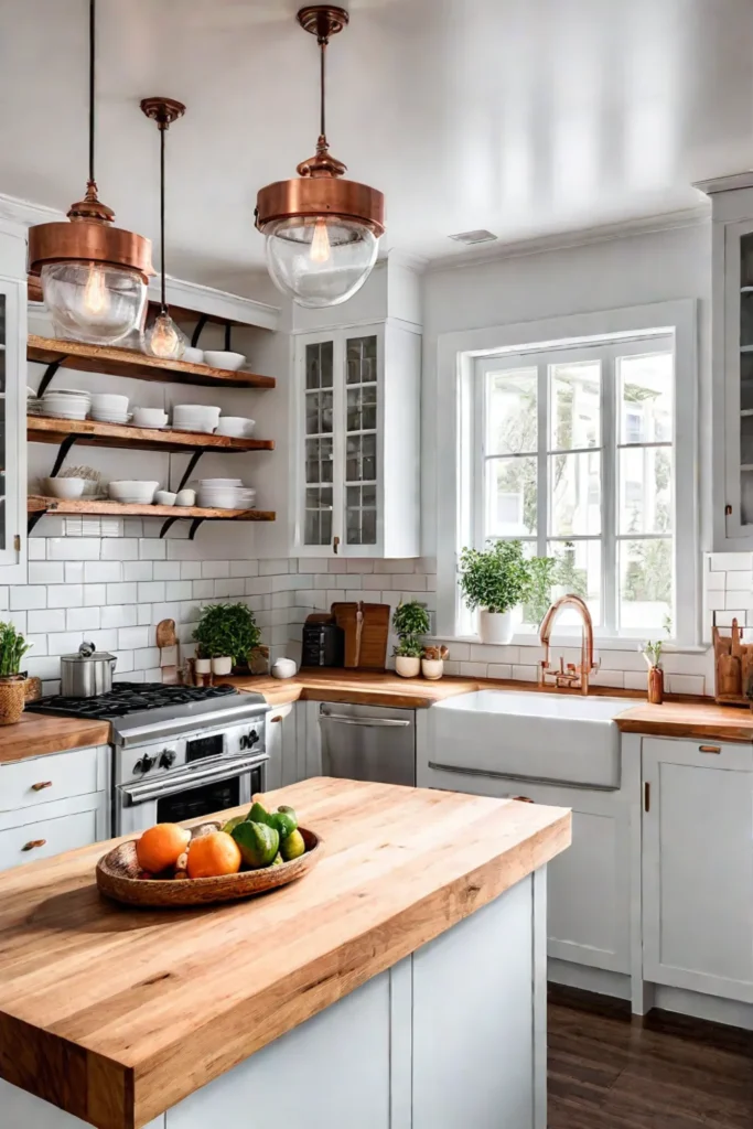 Bright and airy cottage kitchen 1