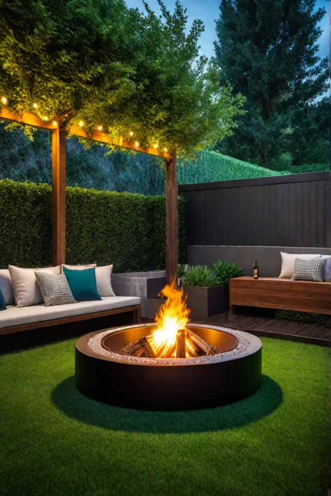 Fire pit design for relaxation and tranquility