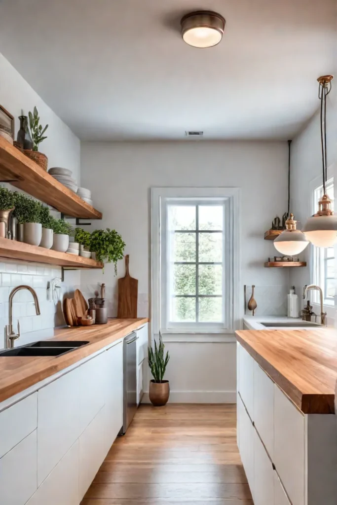 Natural light in a small kitchen