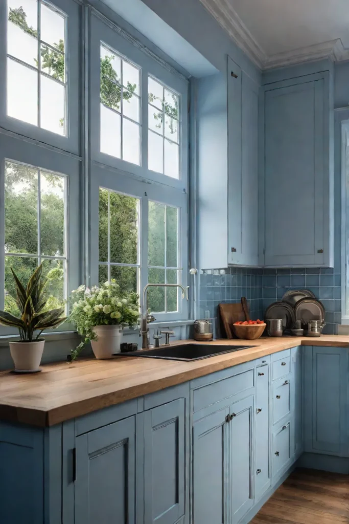 Peaceful cottage kitchen with garden views